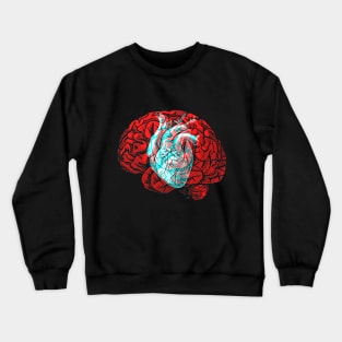 Brain&Heart Interactive Red&Blue Filter T-Shirt Crewneck Sweatshirt